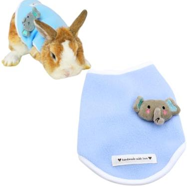 Imagem de Roupa de inverno quente de lã coelho coelho fofo animal pequeno porquinho-da-índia chinchila furão roupa para hamster furão rato porquinho da índia gato gatinho cachorro (azul, P)