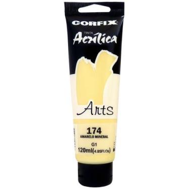 Imagem de Tinta Acrílica Arts Corfix 120ml G1 - 85120, 174 - AMARELO MINERAL
