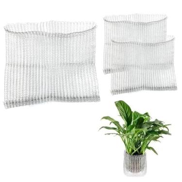 Imagem de Kemcatui 3 cestos de proteção de raízes de 14 litros, cestas de arame de ratazana sacos de malha inoxidável para proteção de plantas, árvores, flores