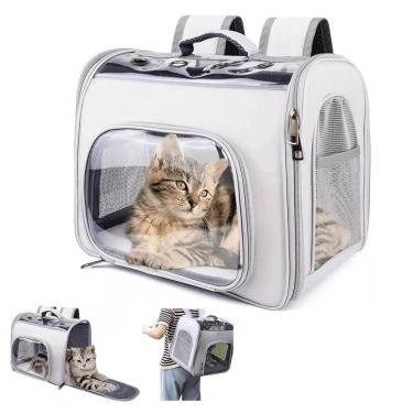 Imagem de Mochila Transporte Pet 10K Cães Gatos Visão Panorâmica Top.