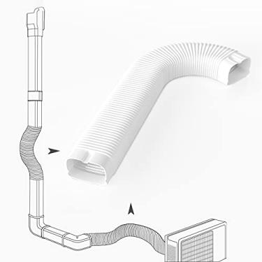 Imagem de Cestluck Duto flexível de 12,7 cm de largura, kit decorativo de capa de linha de PVC, acessórios para mini condicionadores de ar divididos sem dutos, AC central e bombas de calor