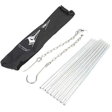 Imagem de 3 Seção Tripé de Churrasco, tripé Compacto de Churrasqueira de Metal Dobrável Ao Ar Livre, Suporte Portátil para Acampamento Piqueniques e Utilização Não Autorizada