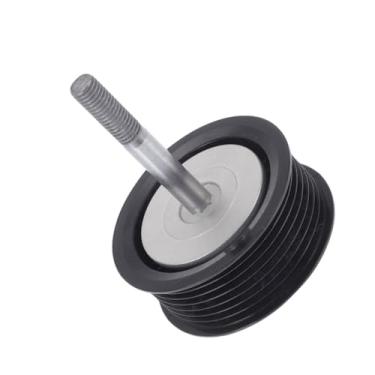Imagem de VekAuto Polia tensora de correia de transmissão para Porsche Cayenne 2008-2010 Polia tensora serpentina com arruela de parafuso Nº 7PP145276/95814527601 Plástico Preto 1 peça