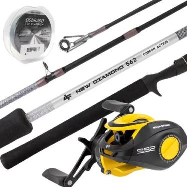 Imagem de Kit Vara New Diamond 1,68m + Carretilha S22 e Linha mono - Albatroz Fi