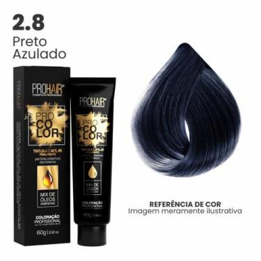 Imagem de Coloração Profissional 60g Pro Color - PROHAIR, 2.8 Preto Azulado