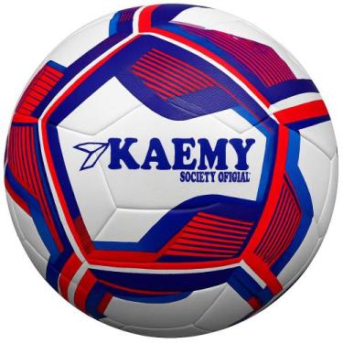 Imagem de Bola Kaemy Fotebol De Campo Society Oficial Roxa E Laranja