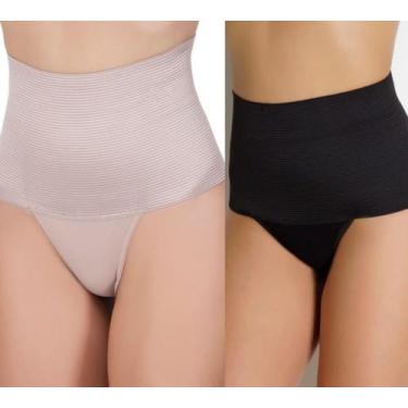 Imagem de Calcinha Redutora Pós Parto Elástico Na Cintura Cós Modelador Anti Cul