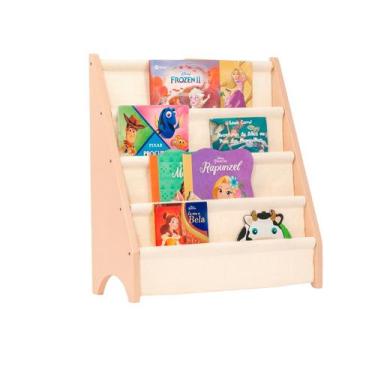 Imagem de Rack para Livros Infantil, Bookshelf Montessori Areia Fofa - Curumim K