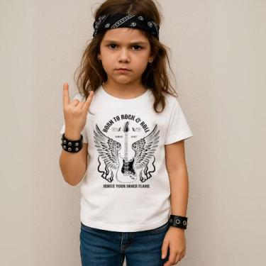 Imagem de Camiseta Infantil Unissex Estampada Ignite Your Inne Flame 055 Blusa M