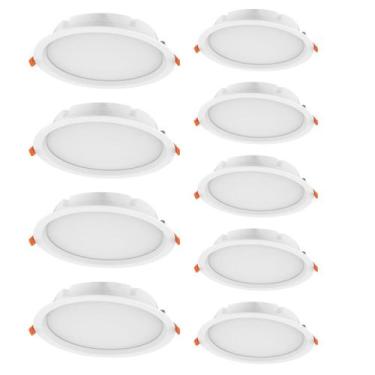 Imagem de 9 Luminárias Led De Embutir Redonda 3000k Ledvance 7021286