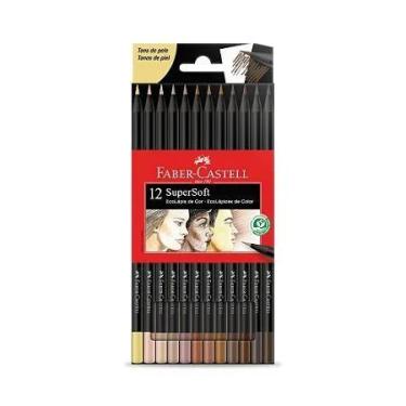 Imagem de Lápis De Cor 12 Cores Tons De Pele Faber Castell Ecolápis