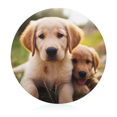 Imagem de Tábua de cortar para cozinha, antiderrapante, resistente ao calor, fácil de limpar, linda tábua de cortar para filhotes Golden Retriever - Presente de cozinha ideal para cozinheiros domésticos