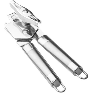 Imagem de Abridor de Latas Manual Inox Multiuso 3 em 1 Premium – Abre Latas, Garrafas e Tampas com Alavanca Ergonômica, Resistente, Seguro e Ideal para Cozinha, Bar ou Camping