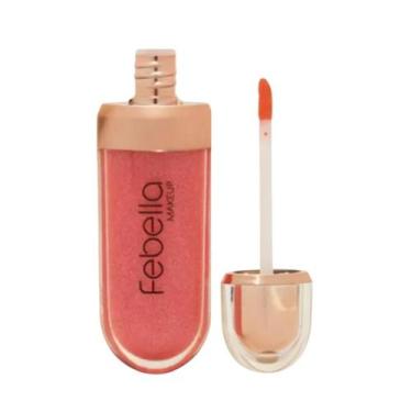 Imagem de Lip Gloss Labial 3D Brilho e Hidratação Febella Make Up, Cor 02