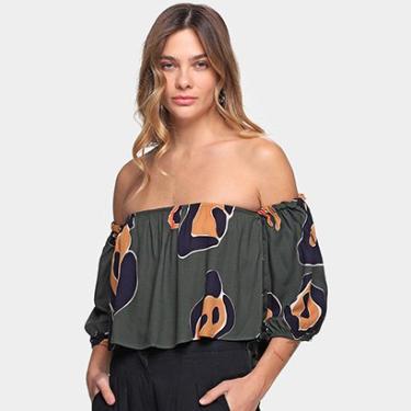 Imagem de Blusa Forum Ombro a Ombro Estampada Feminina-Feminino