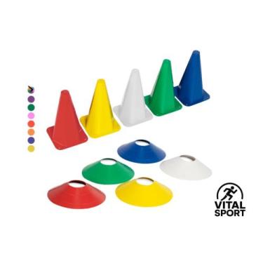 Imagem de Kit Treino Funcional Agilidade 05 Cones 05 Chapéus Chinês Treinamento 