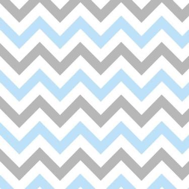 Imagem de Papel De Parede Chevron ul Cinza Branco Decorativo Adesivo - LRP