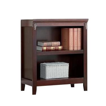 Imagem de Estante de armazenamento de livros, estante de madeira maciça, estante de chão para sala de estar, armário de armazenamento, armário lateral, armário de armazenamento doméstico, estante de escritório