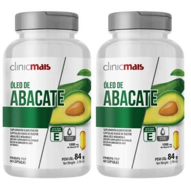 Imagem de KIT 2X Óleo de Abacate com Vitamina E 1000mg 60 cápsulas - Clinicmais
