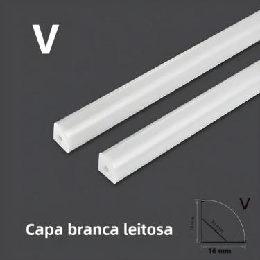 Imagem de Suporte Para Luz LED Em Perfil De Alumínio Para Armário Cozinha Closet