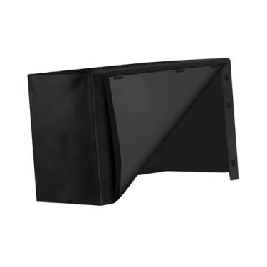 Imagem de Generic Capa para suporte de lenha 420D Oxford em tecido preto, à prova de poeira e chuva, para áreas internas e externas, para suporte de pilha de toras, 244x61x107cm