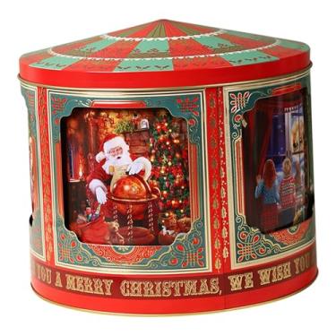 Imagem de Generic Caixa de armazenamento de música de Natal, recipiente, ornamento, decoração de mesa resistente, suprimentos criativos para festas, organizador de, Casa de Natal