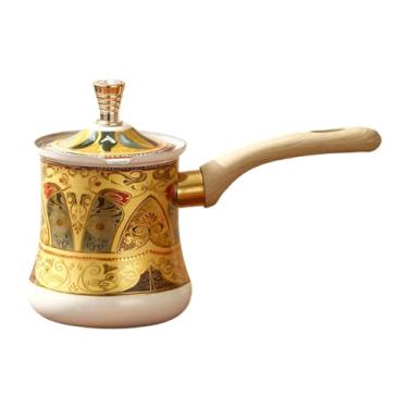 Imagem de ＫＬＫＣＭＳ Cafeteira, aquecedor com manteiga, jarra portátil de aço inoxidável com tampa, bule para derreter chocolate, bule para restaurante, casa e, 720ml