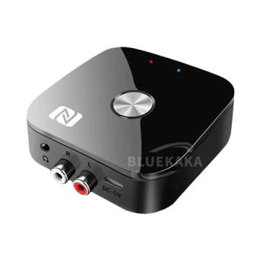 Imagem de Receptor De Áudio Bluetooth 5.5 NFC Adaptador Sem Fio Estéreo 3.5mm AU