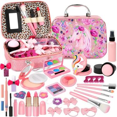 Imagem de Kit de maquiagem Joyada Kids Girl com bolsa de cosméticos de 4 a 10 anos