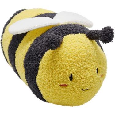Imagem de Bicho de pelúcia Fuzzy Bumblebee com rosto sorridente e asas brancas B