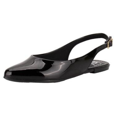 Imagem de Sapato feminino mule moleca 5444330, Verniz, Preto, 37