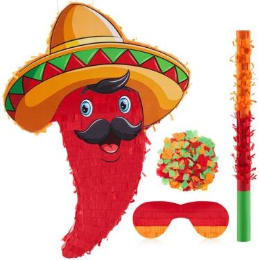 Imagem de Pimentão vermelho pequeno mexicano Piñata Lewtemi para festa de aniver
