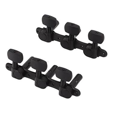 Imagem de Zhjvihx Cabeças de Máquina de Afinador de Guitarra Acústica, 2 Peças, Afinador de Guitarra Clássica Triplo Fechado, Metal Durável para Luthier para Reparo