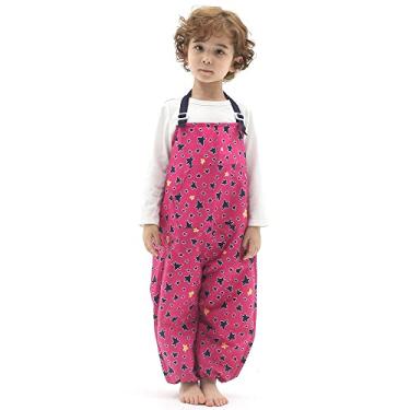 Imagem de Macacão infantil impermeável – alças ajustáveis, calça leve para chuva, bagunça e lama, Estrela errática, XG