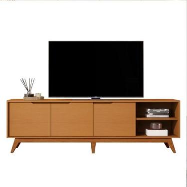 Imagem de Rack Bancada Tucumã 1.8 TV Até 75 Pol. Pés de Madeira Maciça - JB Bech