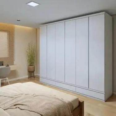 Imagem de Guarda Roupa Casal 6 Portas com 9 Gavetas 100 MDF Urbano Josandro - MO
