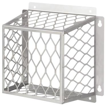 Imagem de Tampa de ventilação de exaustão do secador Guard em aço inoxidável 7x7