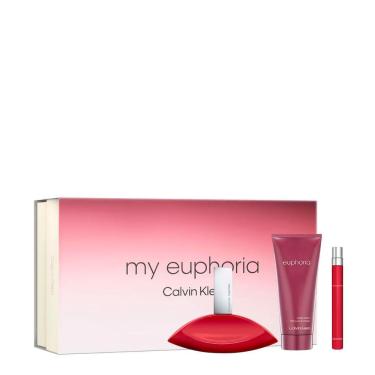 Imagem de Kit Calvin Klein My Euphoria Feminino - Edp 100ml + 10ml + Bl 100ml