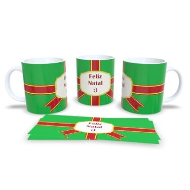 Imagem de Caneca de Natal com Estampa Natalina, Porcelana Branca, Design Festivo com Trenó e Renas, Decoração para Casa e Escritório, Presente (2)