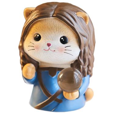 Imagem de Porta-canetas Creative Pearl Cat Design Resin Organizer