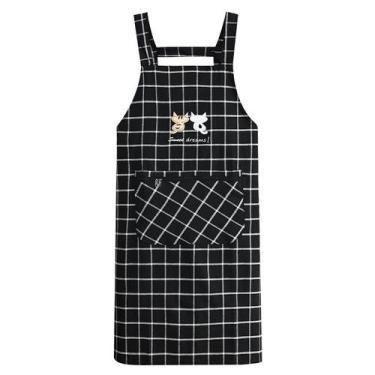 Imagem de Avental unissex de poliéster com bolso com zíper 85x68cm - yiweisai