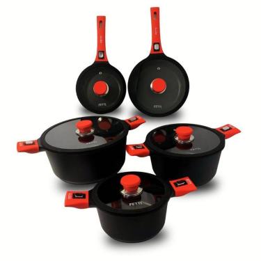 Imagem de Conjunto De Panelas Fetti Yaizu 5 Peças Antiaderente Indução