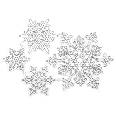 Imagem de Molde de metal para scrapbook, durável, leve, faça você mesmo, molde de corte para fazer cartões, decoração de álbum, aço carbono, forma de floco de neve, ferramenta de artesanato