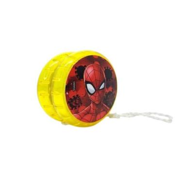 Imagem de Brinquedo Infantil Yo-Yo Ioiô Marvel Spiderman Amarelo C/Luz - Etitoys
