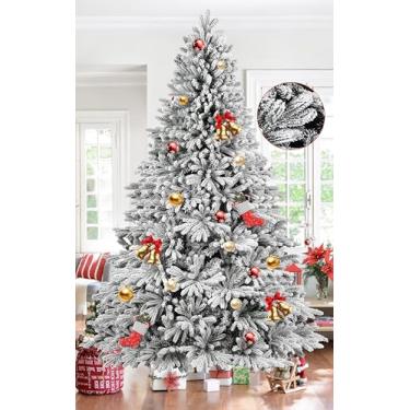 Imagem de Árvore de natal 2,40m, 1700Galhos, Arvore de Natal 2 40m luxo, Árvore de Natal com Base de Metal, Árvore de Natal Neve, Decoração de Natal