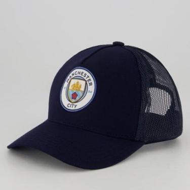 Imagem de Boné Manchester City Trucker Marinho-Unissex