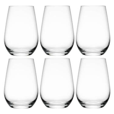 Imagem de Jogo de Copos de Cristal Transparente Versat 500ml 6 peça - Seu Lar