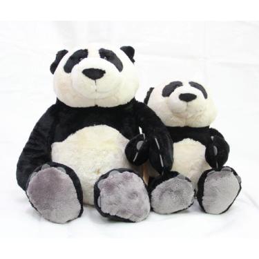 Imagem de Urso panda pelúcia 35cm e 25cm presente criança namorada