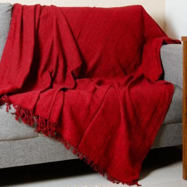 Imagem de Manta Sofá King Grande Grossa Decoração Sala(Vermelho Mescla)