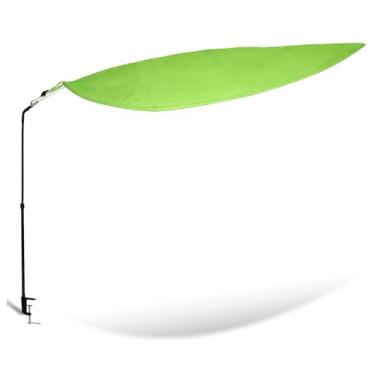 Imagem de Abajur de mesa de escritório verde, escudo de luz de cubículo portátil e sombra de escritório para bloquear a luz do topo, sombra de mesa ajustável para cubículo para bloquear a luz e reduzir o brilho